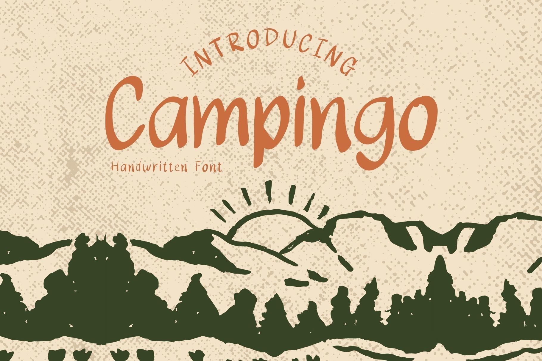 Przykład czcionki Campingo